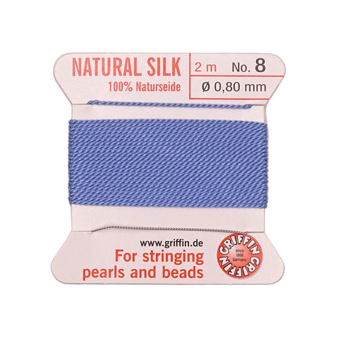 Griffin Silk Thread Blue No. 8 - 0.8mm