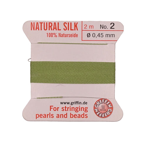 Griffin Silk Thread Jade no. 2 - 0.45mm