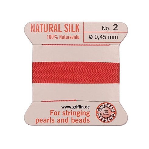 Griffin Silk Thread Coral No. 2 -0.45mm