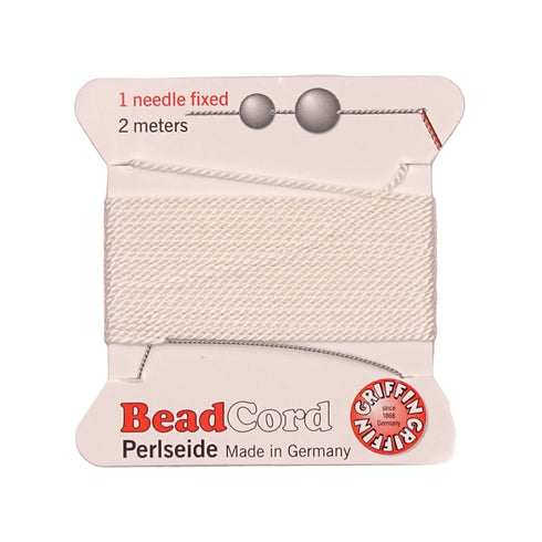 Griffin Silk Thread White No. 8 - 0.8mm