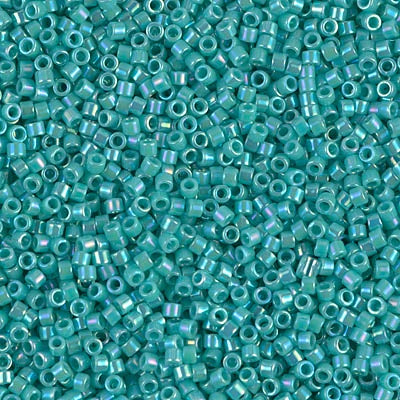 DB0166 - Dark Aqua Opaque/Rainbow 10 grams