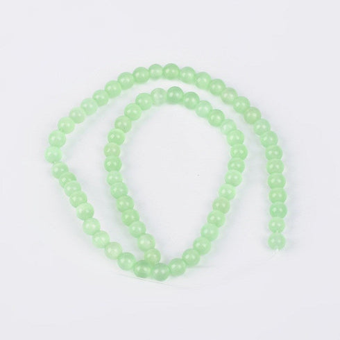 Cat Eye Bead Light Green Round Beads 6mm