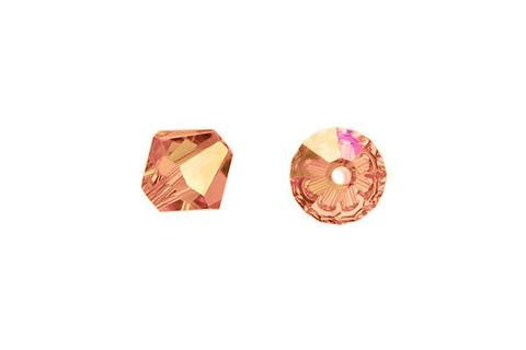 Bicone Light Peach (AB) 8mm 8pcs