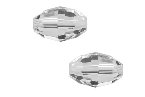 Faceted Oval Crystal 6X4mm 4pc