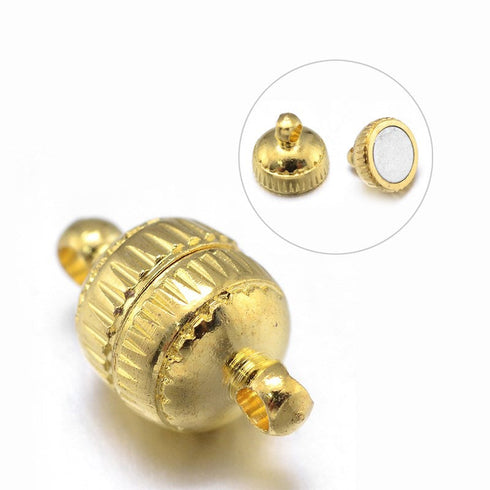 Gold Color Magnetic Clasp 13X8mm 5pc