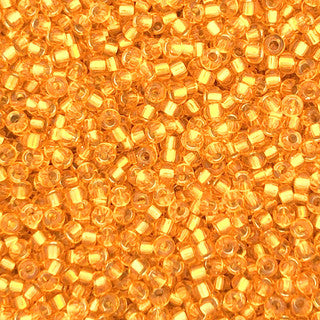 11-0007 - Medium Orange Transparent/Silver Lined 10 grams