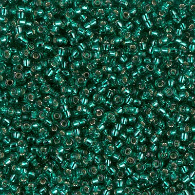 11-0017 - Emerald Green Transparent/Silver Lined 10 grams