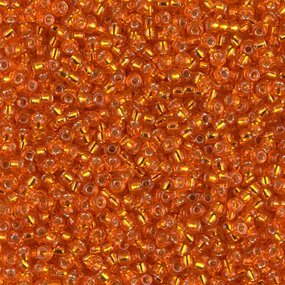 11-0008 - Orange Transparent/Silver Lined 10 grams