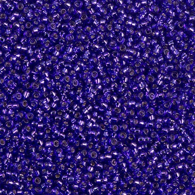 15-1446 - Royal Purple Transparent/Silver Lined/Dyed 10 grams