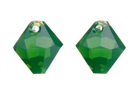 Bicone Pendant Palace Green Opal 6mm 8pcs