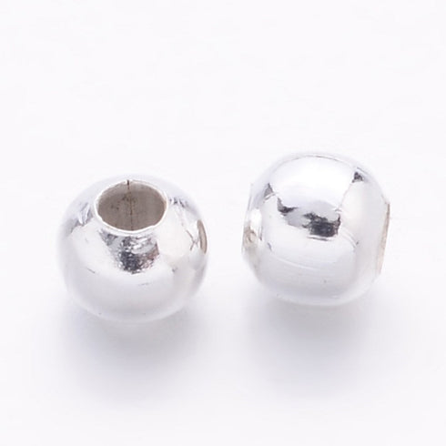 Silver Color Spacer 3mm 100pc