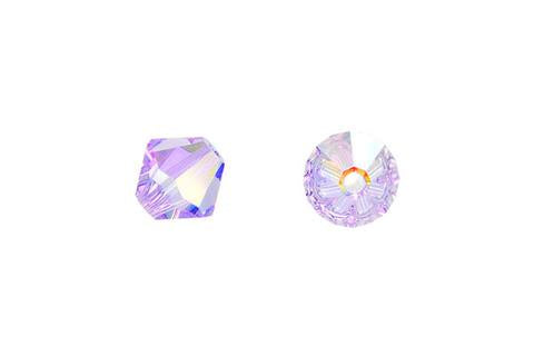 Bicone Violet (AB) 8mm 8pcs