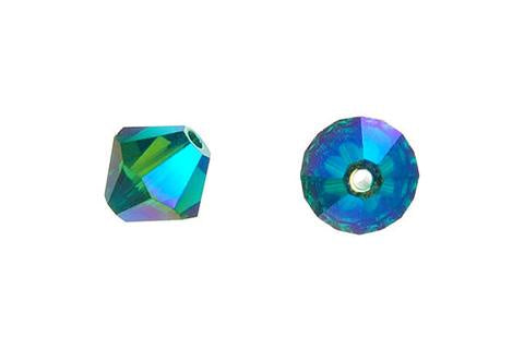 Bicone Emerald (AB2X) 6mm 12pcs