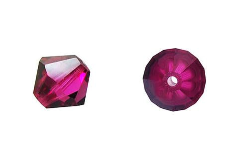 Bicone Fuchsia (Satin) 6mm 12pcs