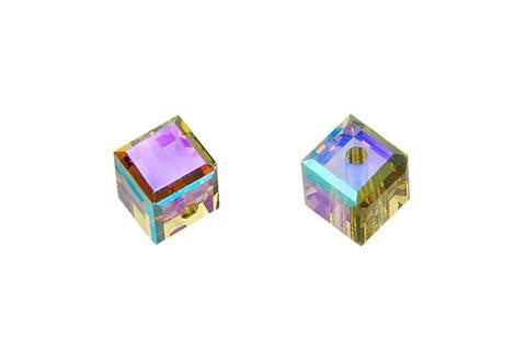 Cube Khaki (AB) 4mm 12pc