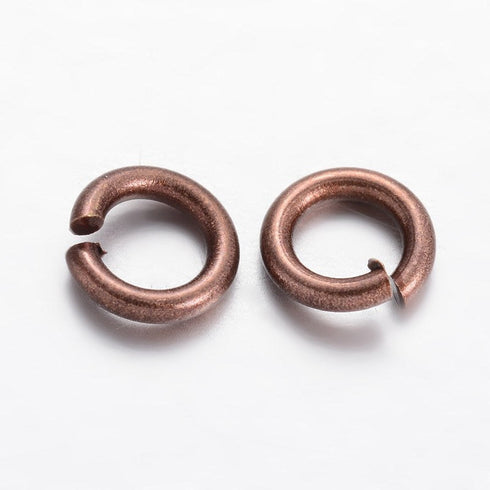 Open Jump Ring Antique Copper 18ga 6mm