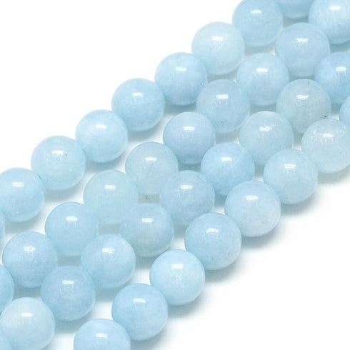 Aquamarine Round Beads 6mm