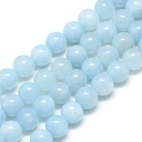 Aquamarine Round Beads 6mm
