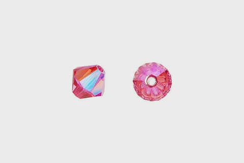 Bicone Rose (AB2X) 6mm 12pcs