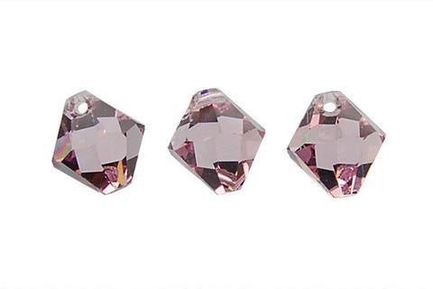 Bicone Pendant Light Amethyst 8mm 4pc