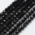 Black Spinel Faceted Round Beads 4mm