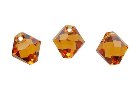 Bicone Pendant Topaz 8mm 4pc