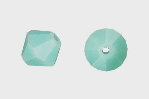 Bicone Mint Alabaster 8mm 8pcs