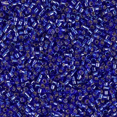 DB0047 - Cobalt Blue Transparent/Silver Lined 10 grams