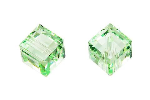 Cube Chrysolite 6mm 6pc