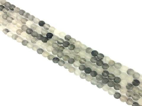 Matte Cloud Crystal Round Beads 6mm
