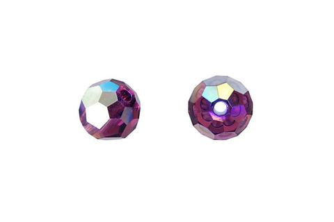 Faceted Round Amethyst (AB2X) 6mm 8pc