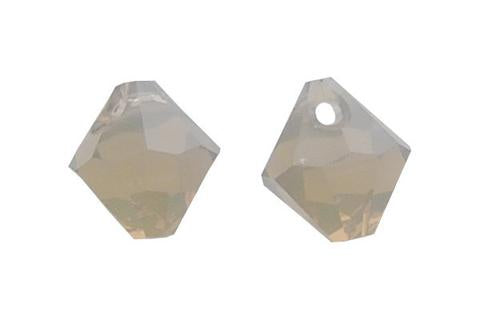 Bicone Pendant Light Grey Opal 8mm 4pc