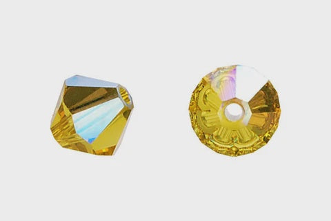 Bicone Lime(AB) 6mm 12pcs