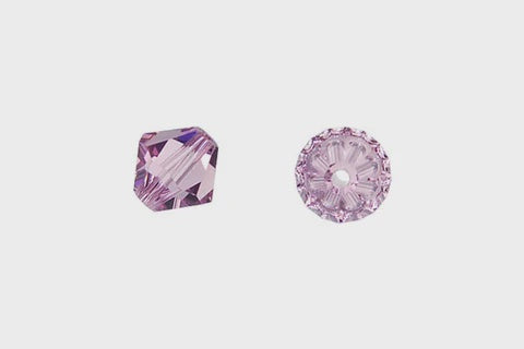 Bicone Light Amethyst 6mm 12pcs