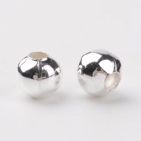 Silver Color Spacer Bead 5mm