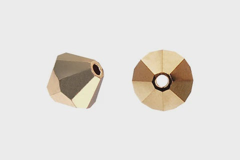 Bicone Crystal (Aurum2X) 6mm 12pcs