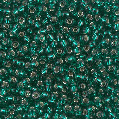 8-0017 - Emerald Green Transparent/Silver Lined