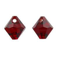 Bicone Pendant Siam 8mm 4pc