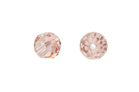 Faceted Round Vintage Rose 8mm 4pcs