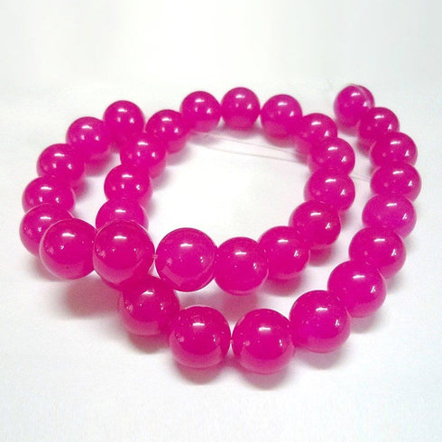 Camelia Dyed Jade Round Beads 6mm