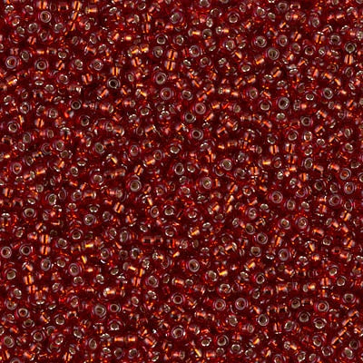 15-0011 - Dark Red Transparent/Silver Lined 10 grams