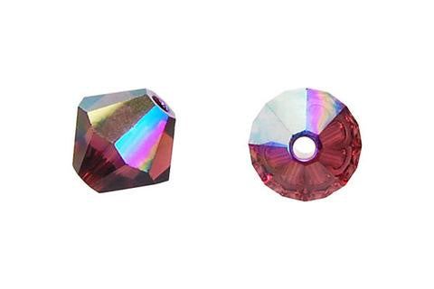 Bicone Burgundy (AB) 6mm 12pcs