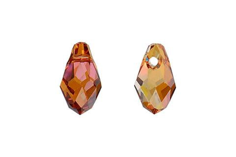 Briolette Pendant Crystal (Copper) 7X4mm 4pc
