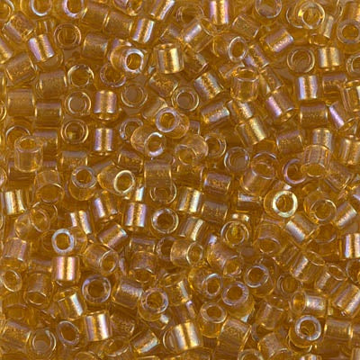 DBL0065 - Amber/Topaz Inside Color Lined/Rainbow 10 grams