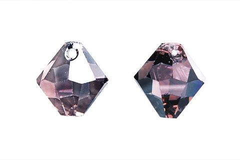 Bicone Pendant Light Amethyst (Satin) 8mm 4pc