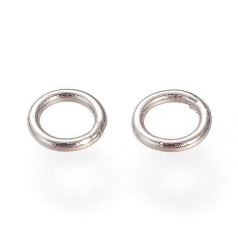 Stainless Steel Closed Rings 4mm 24pc