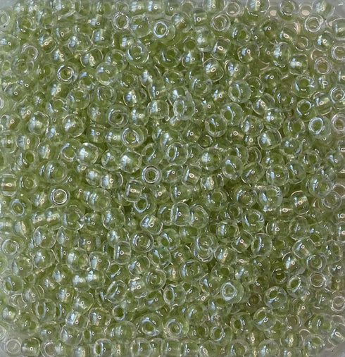 6-1527 - Crystal/Light Celery Inside Color Lined 10 grams