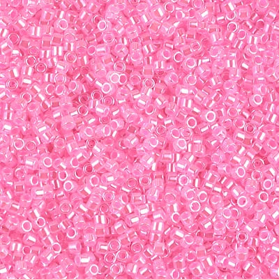 DB0246 - Crystal/Hot Pink Inside Color Lined Ceylon 10 grams