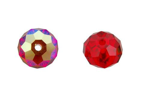 Rondelle Light Siam (AB) 8mm 4pc