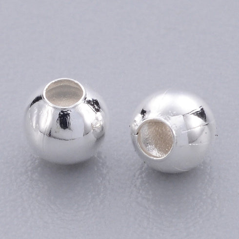 Silver Color On Brass Spacer 4mm